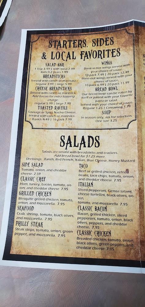 Outlaw Pizza Menu image 1